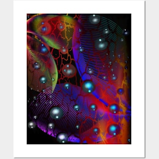 Abstract Art -Cracked Bubbles Posters and Art